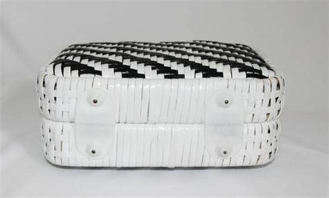 Unique 60s Black And White Handbag At 1stdibs