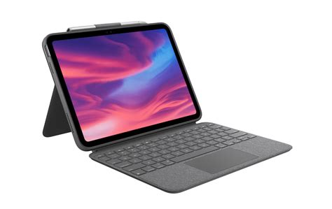 Logitech Slim Folio Keyboard Case For Ipad 10th Gen Oxford Grey
