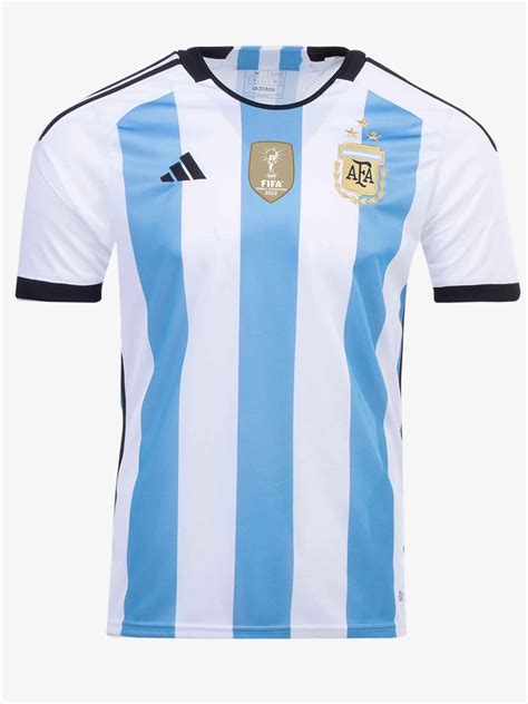 Argentina Home 3 Star Lionel Messi Jersey 2022 World Cup Player