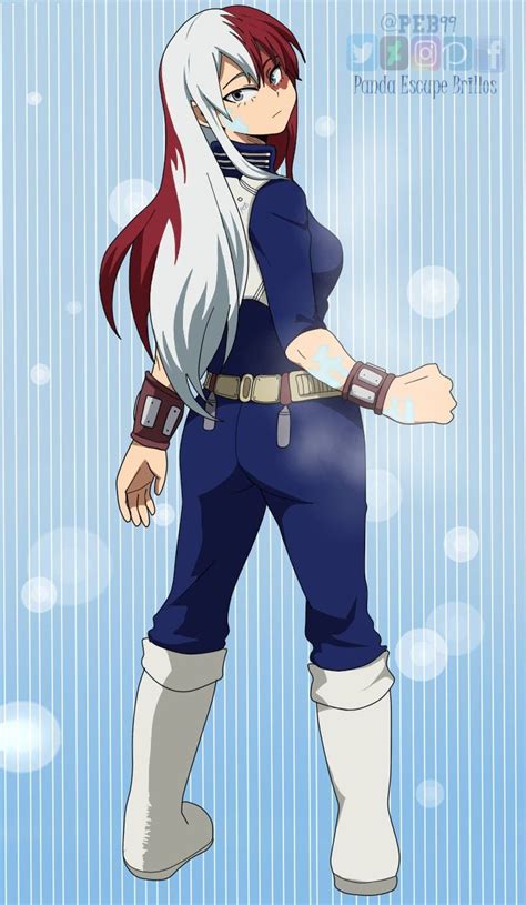 Todoroki Genderbent Gender Bender Anime Hero My Hero Academia