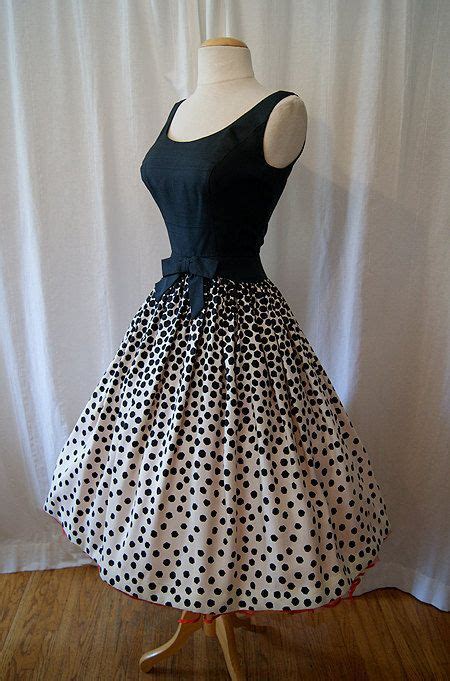 1950s Vintage Polka Dot Party Dresslove For Bridesmaids Fashion