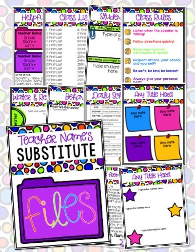 All About Substitute Binders A Teachable Teacher
