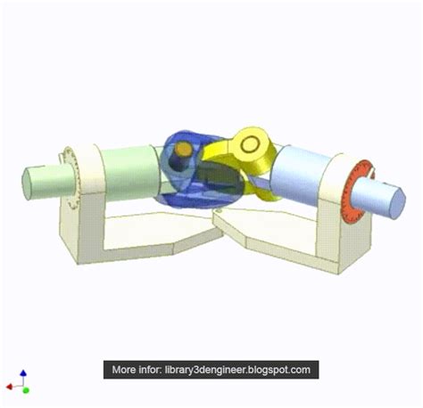 Universal Joint 1 Animated Mechanism Download Free 3d Cad Models