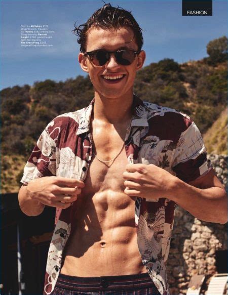 King Of Swing Tom Holland Relaxes Poolside With British Gq The
