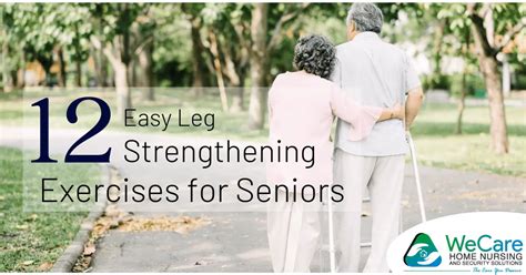 12 Easy Leg Strengthening Exercises For Seniors Wecare