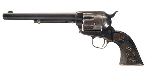 Highly Desirable Rimfire Colt Single Action Army Revolver In Rare 22 Rf