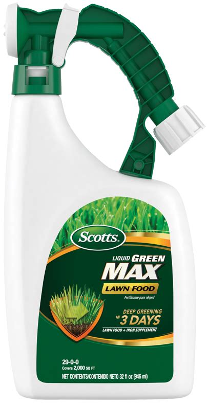 First, a spreader is highly suggested to apply this product correct.also, water will. Scotts® Liquid Green Max™ Lawn Food | Scotts®