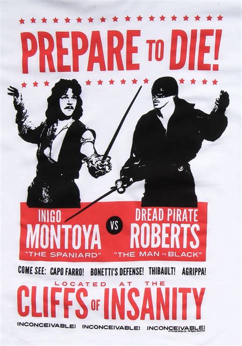 Prepare to die edition (2012). Princess Bride Prepare To Die Poster Men's T-Shirt