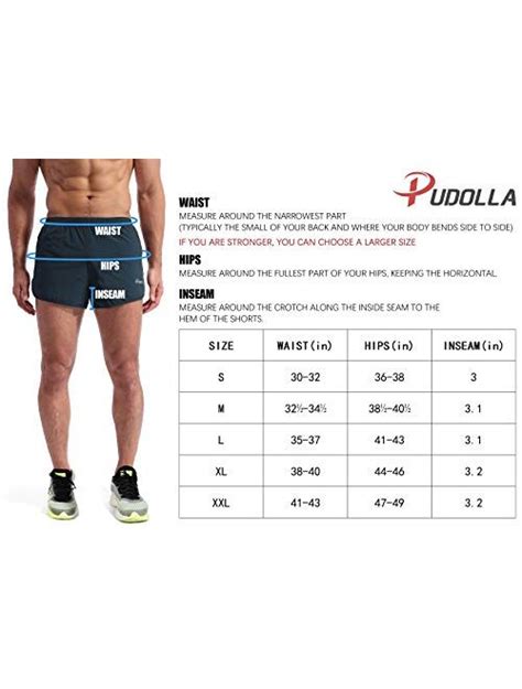 buy pudolla men s running shorts 3 inch quick dry gym athletic workout shorts for men with