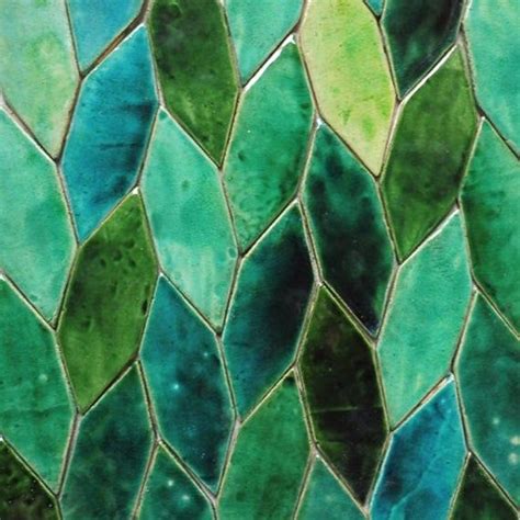 Fogliame Tiles Green Leaves Etsy Tiles Beautiful Tile Green Tile
