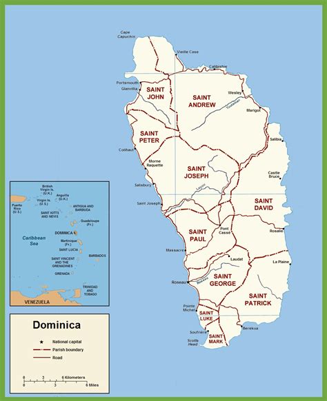Dominica Political Map By From Worlds Largest Map Images And Photos Finder