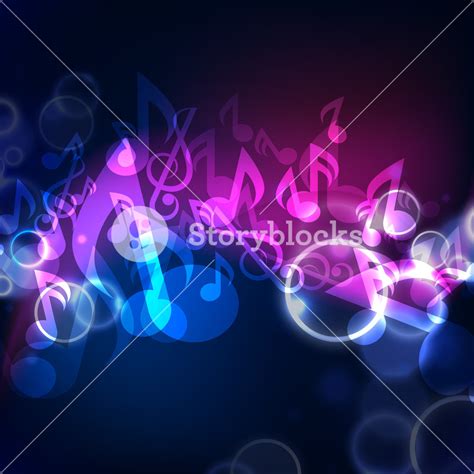 Shiny Musical Notes Background Royalty Free Stock Image Storyblocks