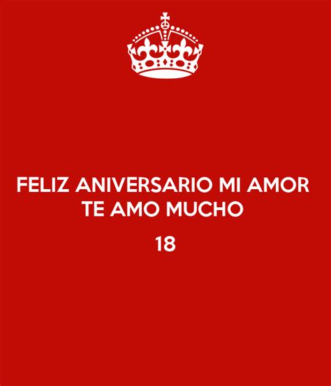 Feliz Aniversario Mi Amor Te Amo Mucho 18 Poster Liliana Keep Calm
