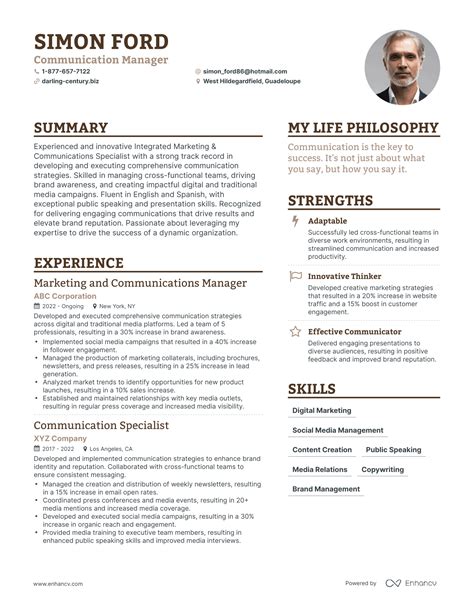 3 Communication Manager Resume Examples And How To Guide For 2023