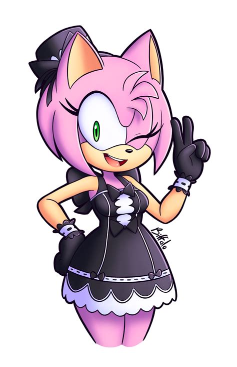Gothic Amy Amy American Cartoons Amy Rose
