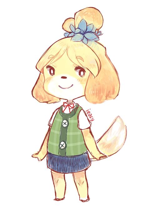 Isabelle By Ieafy D729qp9 Isabelle Animal Crossing Fan Art