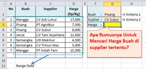 Rumus Excel Menampilkan Data Tertentu Belajar Microsoft 3 Cara Sesuai