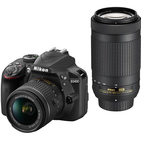 Nikon D3400 Dslr Camera With 18 55mm And 70 300mm Lenses 1573