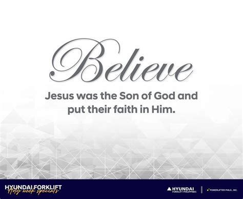 Believe Jesus Was The Son Of God And Put Their Faith In Him Son Of