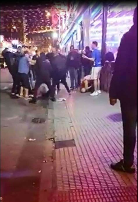 Brutal Video Shows Bouncers Fight Drinkers Outside Benidorm Bar A Month After Previous