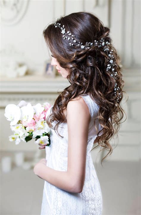 Bridal Hair Vine Long Hair Vine Wedding Hair Vine Flower Hair Etsy