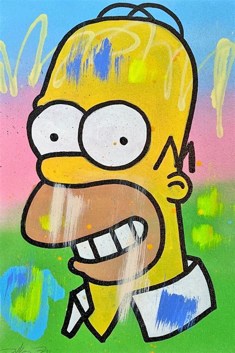 Homer Simpson By Dillon Boy 2023 Painting Artsper
