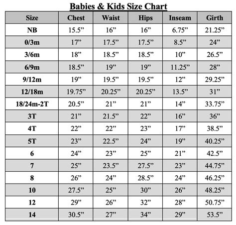 Womens Childrens Polo Size Chart Ubicaciondepersonascdmxgobmx
