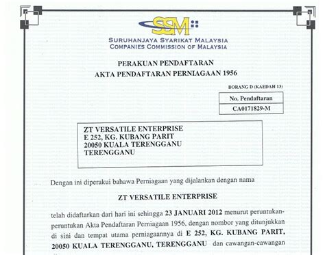 Apabila anda telah bersedia untuk mendaftarkan nama perniagaan anda, lengkapkan borang kelulusan nama perniagaan (borang pna.42) dengan tiga. Salinan Borang E Kaedah 13