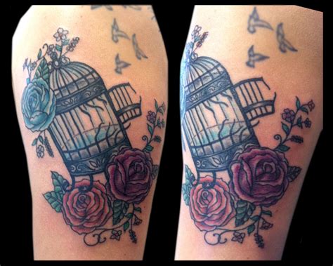 Bird Cage Tattooed By Jude — At Damask Tattoo In Seattle Wa Birdcage