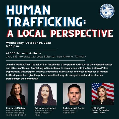 world affairs council of san antonio human trafficking a local perspective
