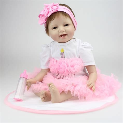 Hot Sale Solid Silicone Reborn Baby Dolls Wholesale Lifelike Baby Soft