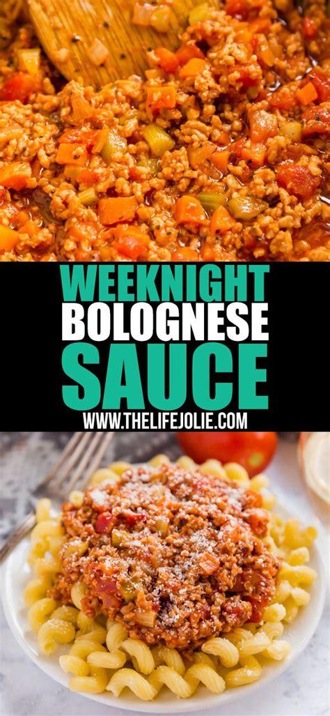Maybe you would like to learn more about one of these? This simple Weeknight Bolognese Sauce made with ground ...