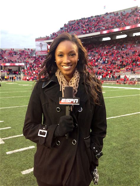 She covers college football, volleyball, and college men's and women's basketball. Covering Discover Orange Bowl, ESPN sideline reporter ...