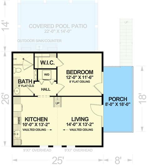 650 Square Foot Garage Apartment With Patio In Back And Second Story