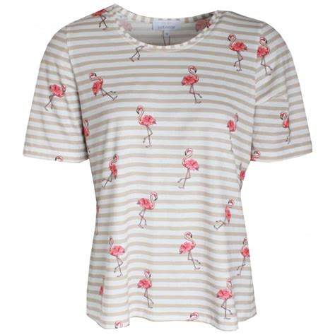 Customize your avatar with the flamingo merch flamingo merch flamingo merch and millions of other items. Short Sleeve Flamingo Print T-shirt By Just White At Walk In Style