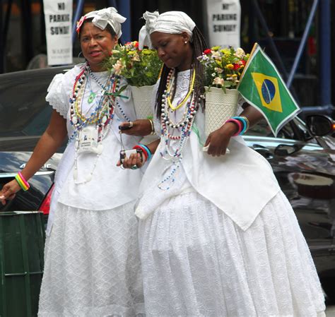 Photo Two Afro Brazilian Women With Flag Of Brazil 23 December 2013