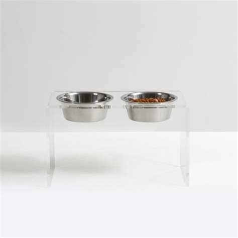 Hiddin Tall Silver Bowl Elevated Feeder And Reviews Wayfair