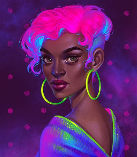 How To Create A Stylish Neon Portrait In Procreate