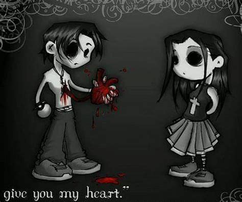 Give You My Heart Emo Goth Hd Wallpaper Peakpx
