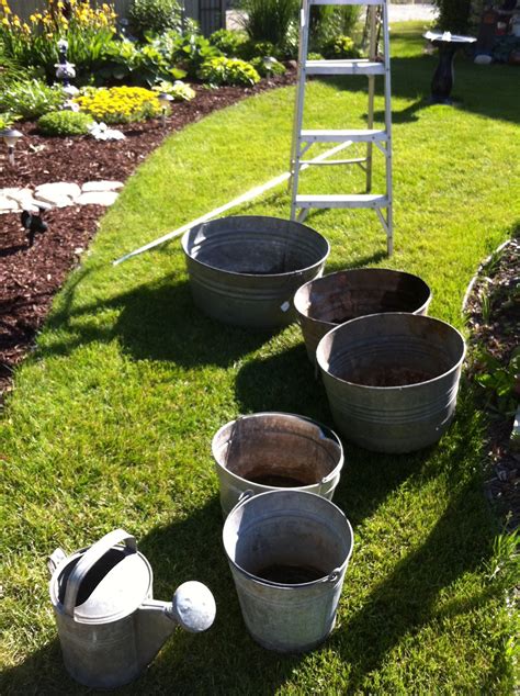 Our Garden Path Tipsy Buckets