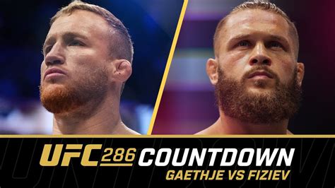GAETHJE Vs FIZIEV UFC Countdown YouTube