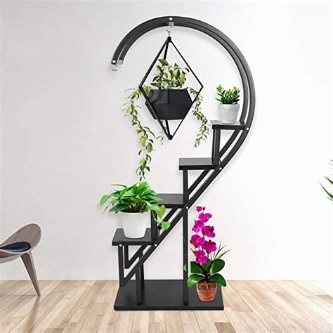 Tiered Plant Stand Plant Pot Holder Multi Layer Indoor Metal Hanging