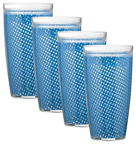 Insulated Drinkware In Process Blue Set Of 4 Contemporary Everyday