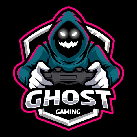 Ghost Gaming Mascot Sport Logo Design Template 16588213 Vector Art At