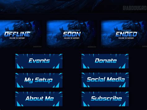 Twitch Banner Template Free Psd Templates