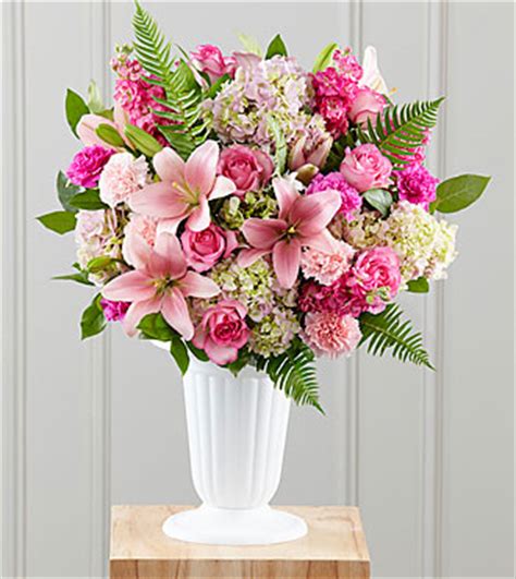 Roses, asiatic lilies, carnations, gerberas, orchids FTD Never-Ending Love Arrangement - Same Day Delivery ...