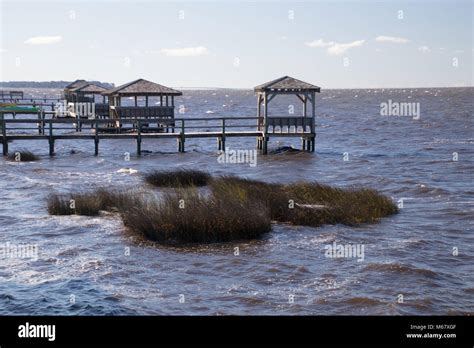 The Boardwalk Area Of The Outer Banks Of North Carolina Stock Photo Alamy