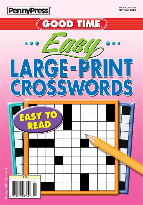 Good Time Easy Large Print Crosswords Penny Dell Puzzles