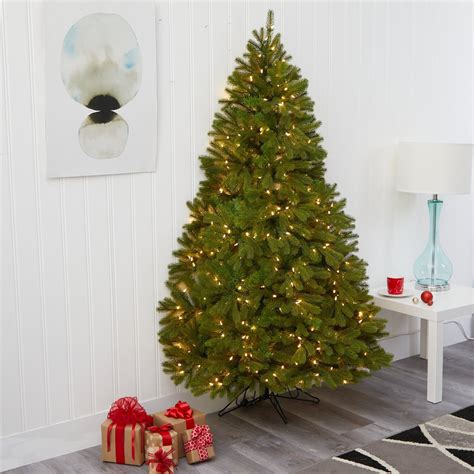 6 Cambridge Spruce Flat Back Artificial Christmas Tree With 350 Warm