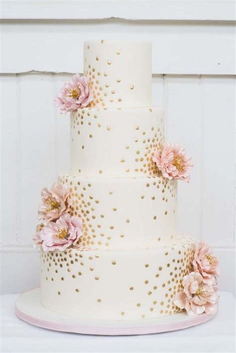 Top 22 Glittery Gold Wedding Cakes For 2016 Trends
